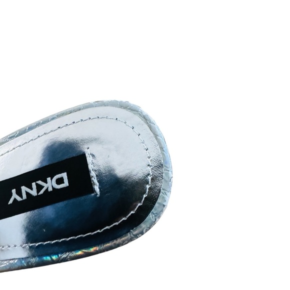 DKNY peep toe vinyl heels clear PVC NEW - Picture 10 of 10